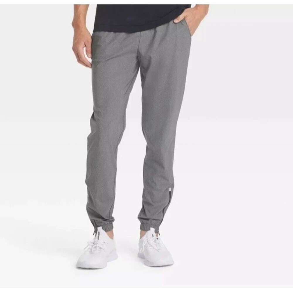 NWT All In Motion Men's Tricot Jogger Running Pants Grey- Size XXL